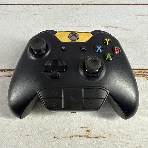 Microsoft Xbox One Controller 1537 | Black Wireless Bluetooth Gamepad - Picture 1 of 6